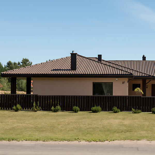 Värvitud eterniit laineplaat Eternit Gotika pruun 585x920 mm - Image 2