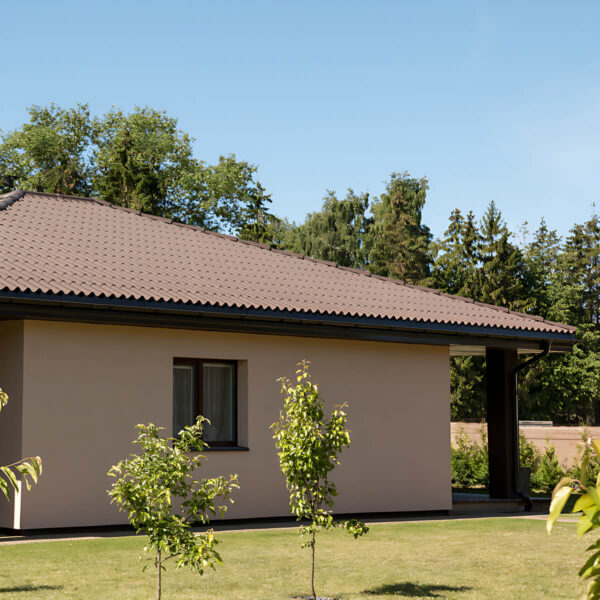 Värvitud eterniit laineplaat Eternit Gotika pruun 585x920 mm - Image 3