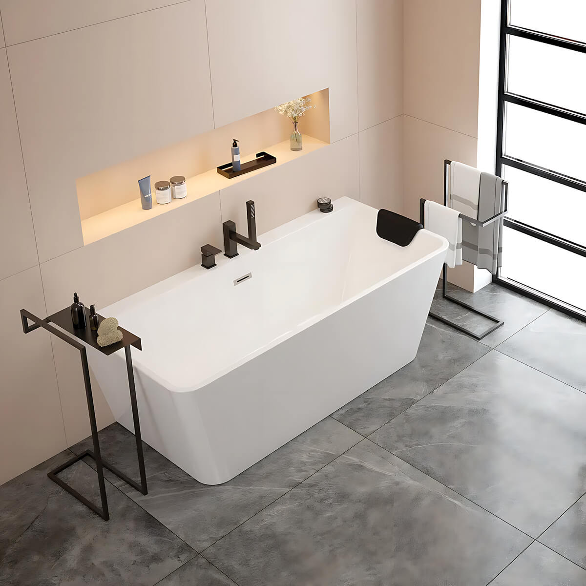 Peatugi vannile Deante 28 x 14 cm, kunstnahk - Image 4