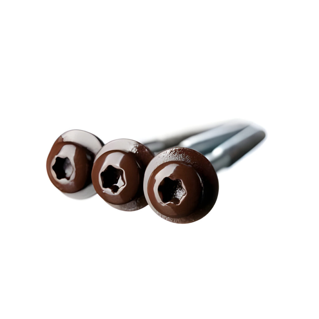 Isepuuriva-otsaga-Eternit-laineplaadi-kruvid-6,0-x-100-mm-pruun,-100-tk