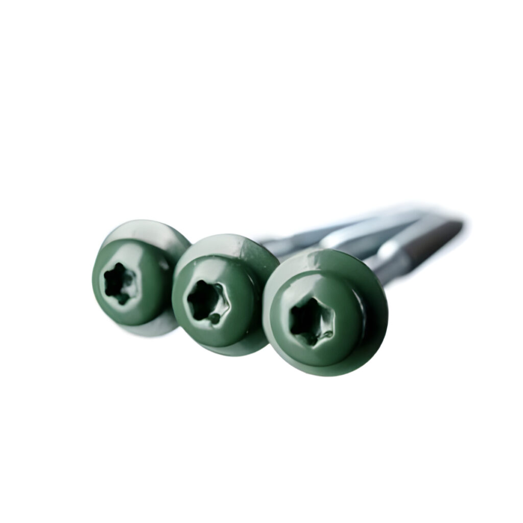 Isepuuriva-otsaga-Eternit-laineplaadi-kruvid-6,0-x-100-mm-roheline,-100-tk
