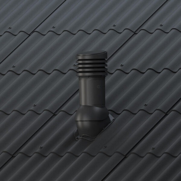 Ventilatsiooni-läbiviik-viielainelisele-laineplaadile-Wirplast-Perfekta-E-Ø125mm,-soojustatud