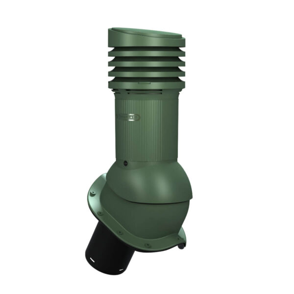 Ventilatsiooni-läbiviik-viielainelisele-laineplaadile-Wirplast-Perfekta-E-roheline-Ø125mm,-soojustatud