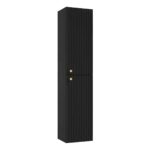 FUEGO-C37-–-must-matt-kõrge-vannitoakapp,-37×170×32-cm-II
