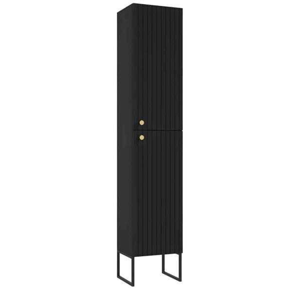 FUEGO-C37-–-must-matt-kõrge-vannitoakapp,-37×170×32-cm-III