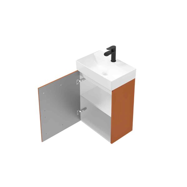 MO-RE-D50-uksega-vannitoakapp-–-Bodega-(pruun)-matt,-50-cm