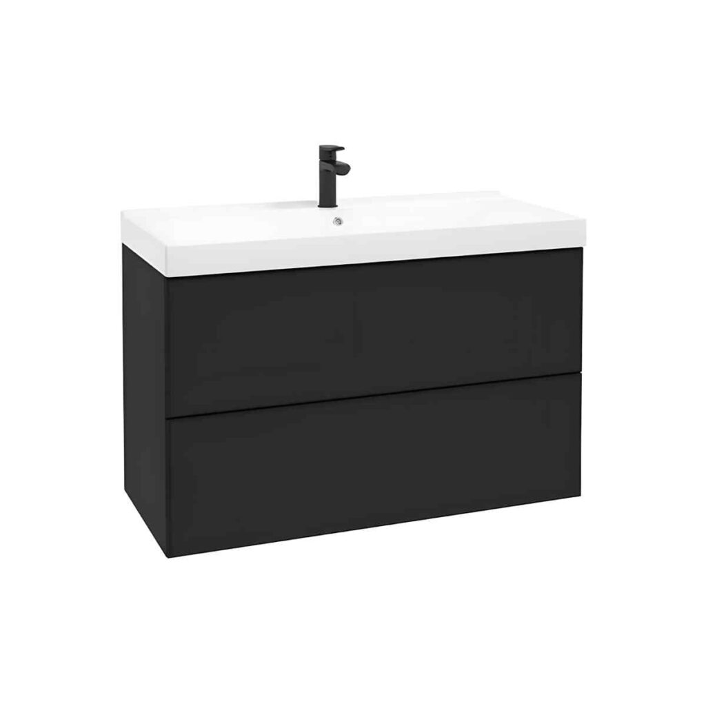 Sahtlitega-valamukapp-MO-RE-D100,-must-matt,-100-cm,-seinale-kinnitatav