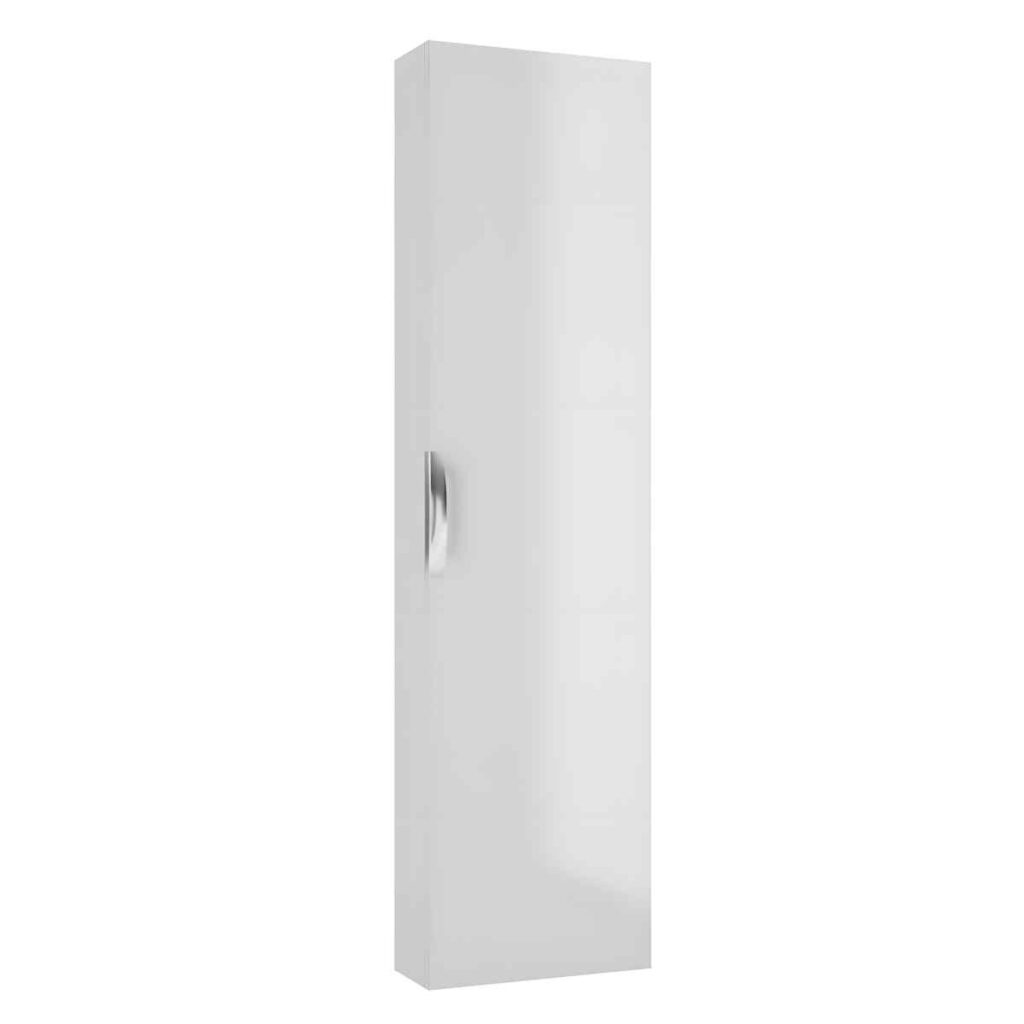 kõrge-vannitoakapp-42-cm-valge-kõrgläige-FLOU-C42-seinale-kinnitatav