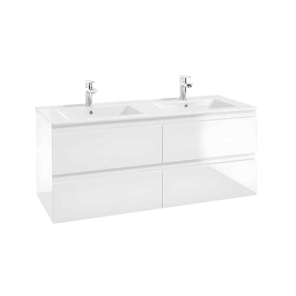 COMO-D120-–-valge-kõrgläikega-sahtlitega-valamukapp,-120-cm