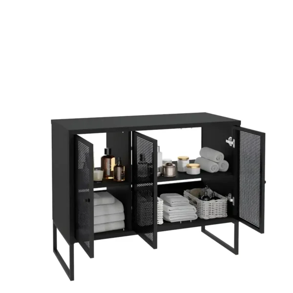 FIORA-D100-–-ustega-valamukapp,-must,-102×80×43-cm