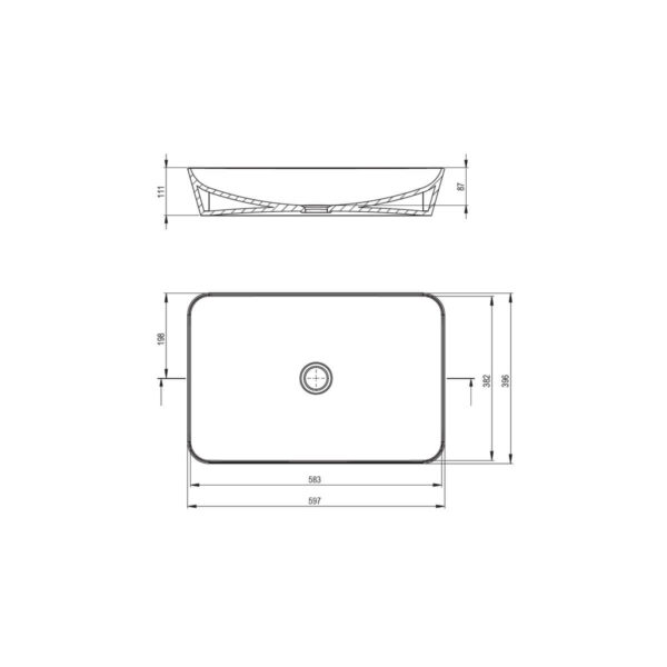 Pinnapealne-valamu-Tess-59.7x11.1x39.6-cm,-must-keraamika-joonis