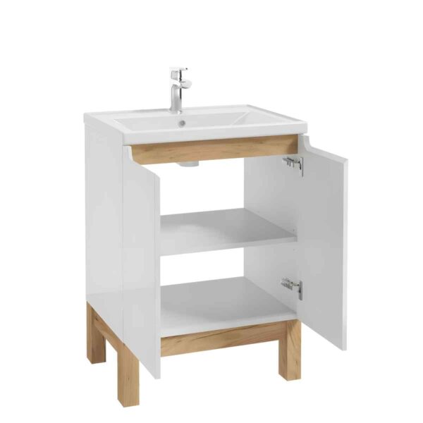 alamukapp-60-cm-SPACE-SYSTEM-D60-2-ust-valge-kõrgläige-põrandal-jalgadel