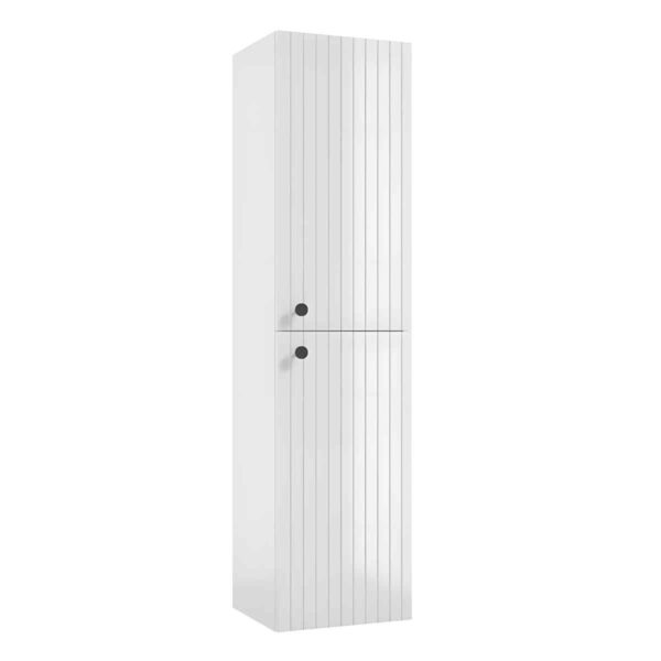 kõrge-vannitoakapp-35-cm-RIETTI-C35-valge-kõrgläige-2-ust-seinale-35×140×32