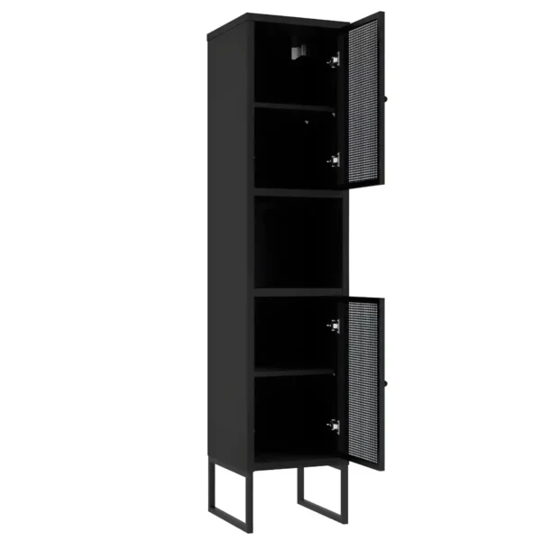 kõrge-vannitoakapp-FIORA-C35-must-metall-uksed-must-korpus-jalgadel