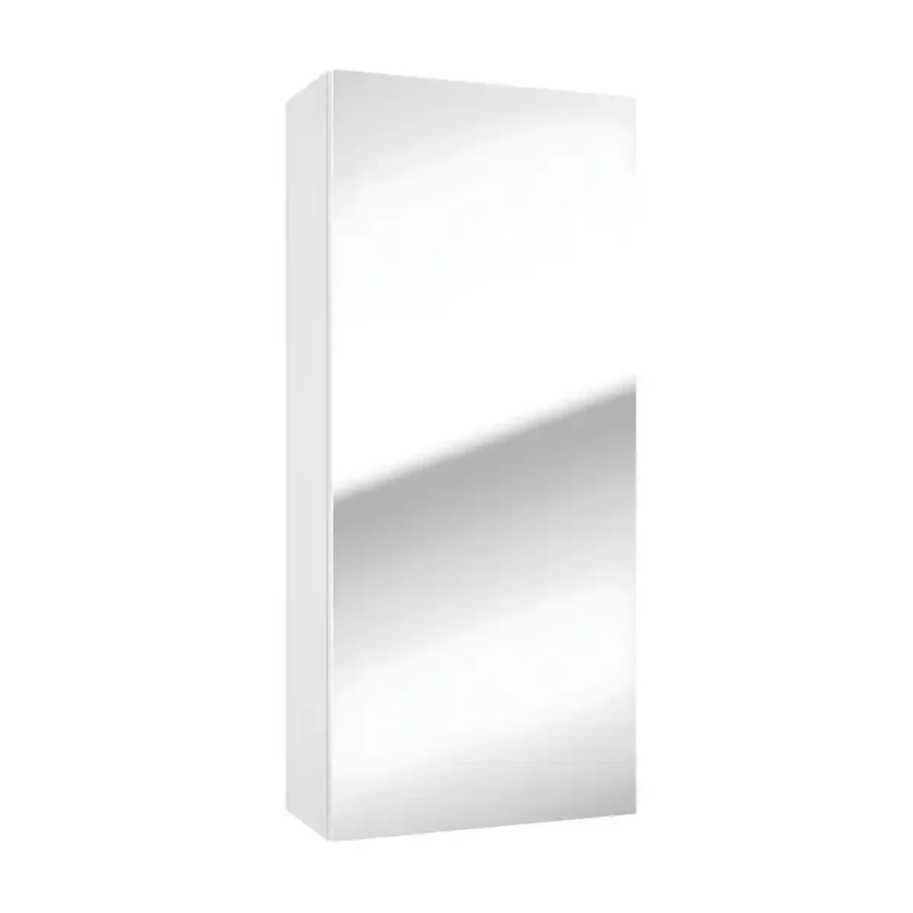 peeglikapp-40-cm-DUO-E40-peegel-valge-kõrgläige-Push-to-Open-Soft-Close-40×90×20