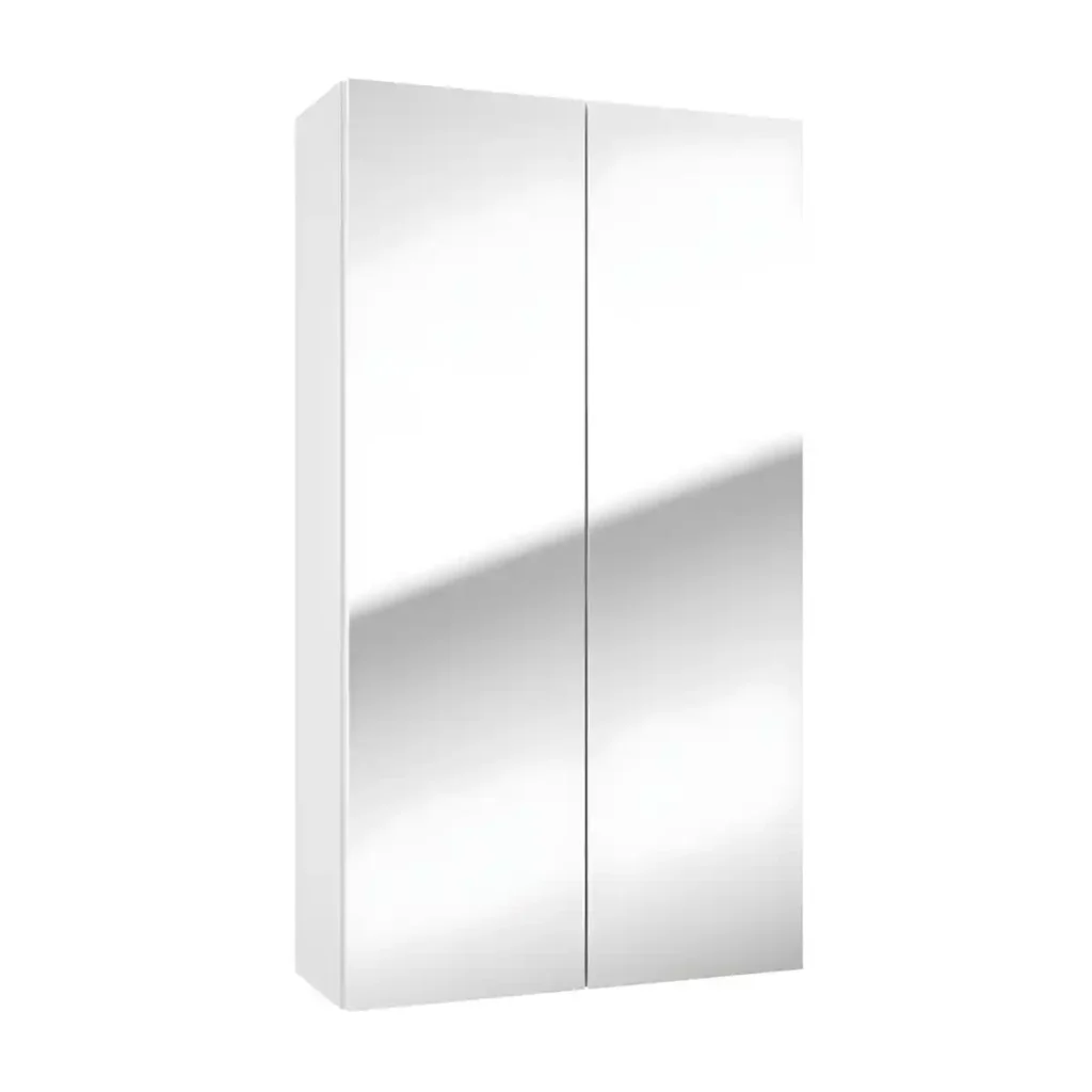 peeglikapp-50-cm-DUO-E50-peegel-valge-kõrgläige-Push-to-Open-Soft-Close-50×90×20