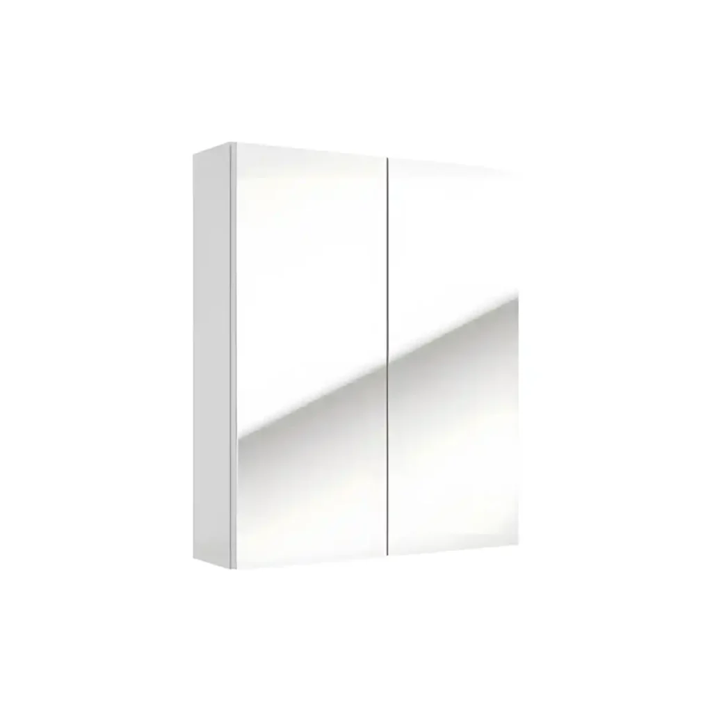 peeglikapp-50-cm-SALSA-E50-peegel-valge-kõrgläige-Soft-Close