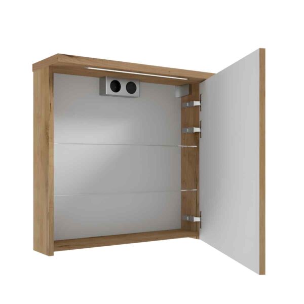 peeglikapp-60-cm-EMPOLI-E60-kuldtamm-LED-Soft-Close-seinale-kinnitatav-60×60×25