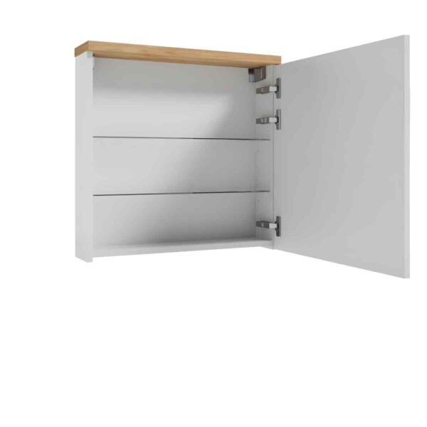 peeglikapp-60-cm-SPACE-SYSTEM-E60-peegel-valge-kõrgläige-seinale-kinnitatav