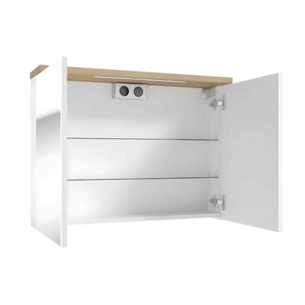 peeglikapp-80-cm-LED-STILLA-E80-valge-kõrgläige-Soft-Close