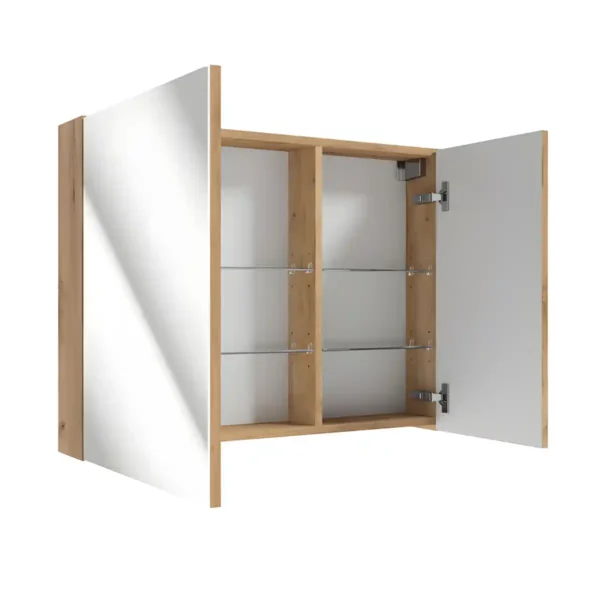 peeglikapp-80-cm-SALSA-E80-peegel-kuldtamme-dekoor-Soft-Close