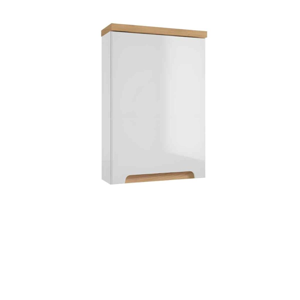 seinakapp-40-cm-SPACE-SYSTEM-A40-valge-kõrgläige-1-uks-2-klaasriiulit-40×60×15