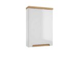 seinakapp-40-cm-SPACE-SYSTEM-A40-valge-kõrgläige-1-uks-2-klaasriiulit-40×60×15