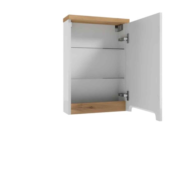 seinakapp-40-cm-SPACE-SYSTEM-A40-valge-kõrgläige-1-uks-2-klaasriiulit