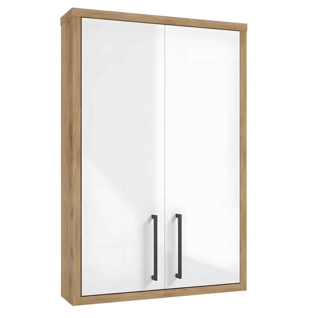 seinakapp-60-cm-EMPOLI-A60-valge-kõrgläige-kuldtamm-seinale-kinnitatav-60×90×15