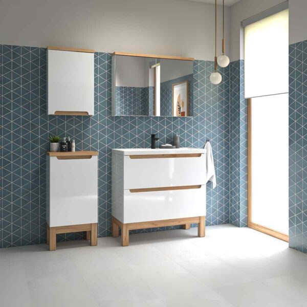 tasapinnakapp-SPACE-SYSTEM-B40-valge-kõrgläige-jalad-golden-oak-40×83×32