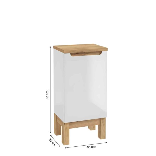 tasapinnakappSPACE-SYSTEM-B40-valge-kõrgläige-jalad-golden-oak