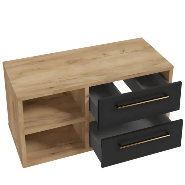 valamukapp-100-cm-EMPOLI-D100-must-matt-NO-FINGERPRINT-kuldtamme-korpusega-100x45x50
