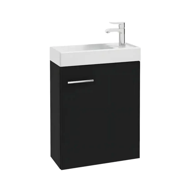 valamukapp-50-cm-KIM-D50-must-lakk-must-laminaat-seinale-50×60×23-komplekt-valamu-MINI-50
