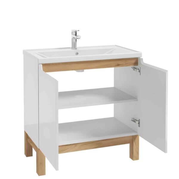 valamukapp-80-cm-SPACE-SYSTEM-D80-2-ust-valge-kõrgläige-jalad-golden-oak