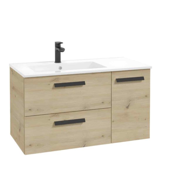 valamukapp-90-cm-FARO-D90-10-artisan-tamme-dekoor-pesukorvimooduliga-vasak-seinale-kinnitatav-90×50×45