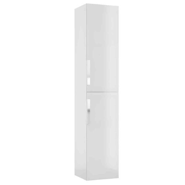 kõrge-vannitoakapp-30-cm-FARO-C30-valge-kõrgläige-seinale-kinnitatav-30×150×30,2