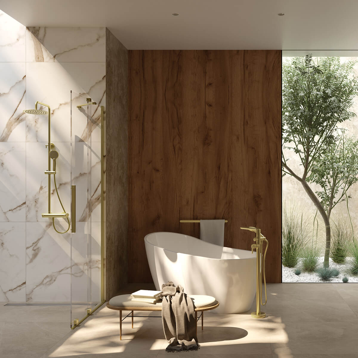 Dušikomplekt-koos-segistiga-Deante-Arnika,-harjatud-kuld-5