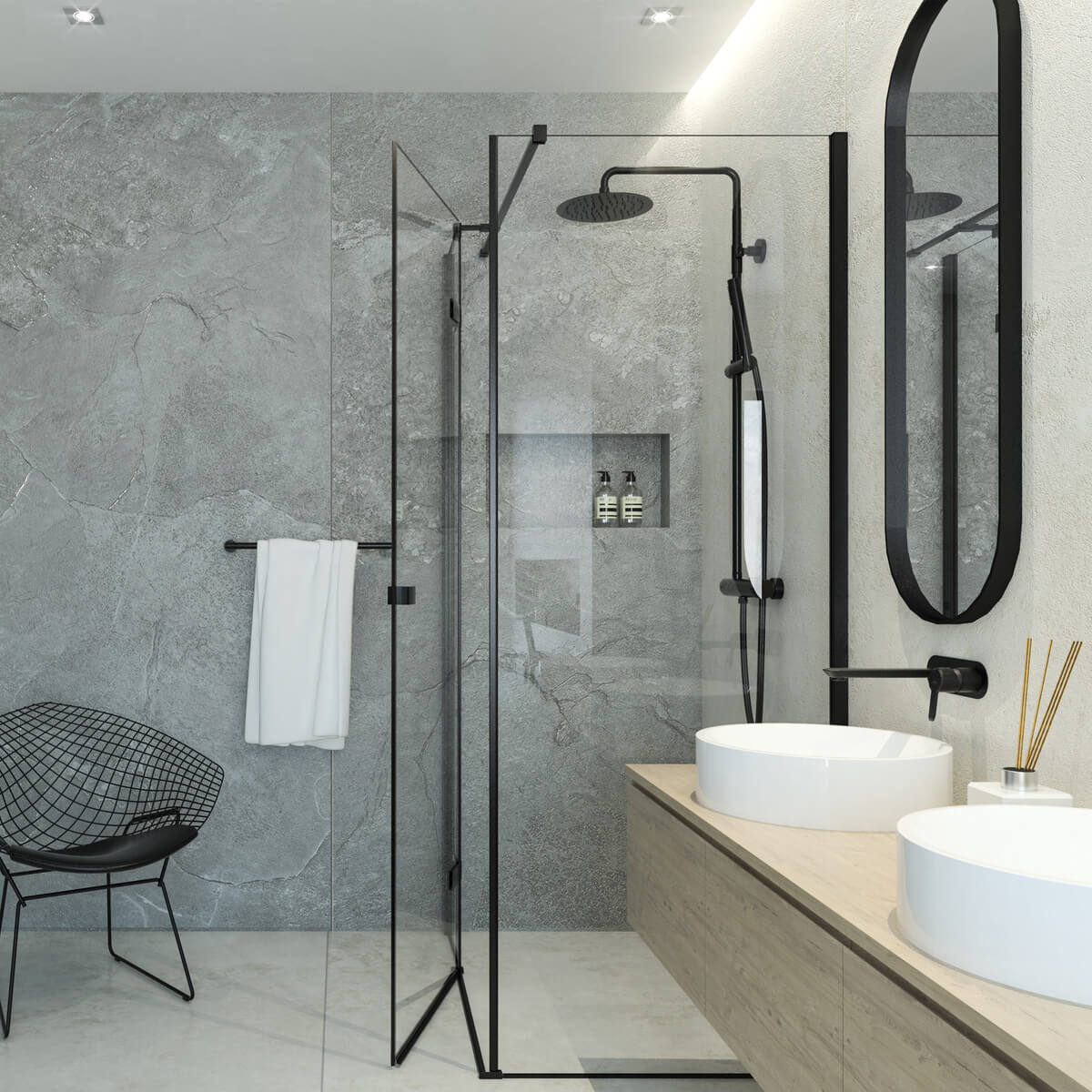 Dušikomplekt-koos-segistiga-Deante-Arnika,-must1