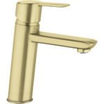 Harjatud-kuld-valamusegisti-Deante-Arnika-17.1-cm,-messing