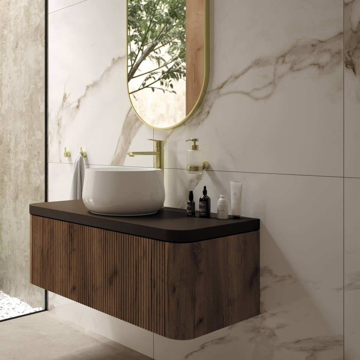 Harjatud-kuld-valamusegisti-Deante-Arnika-30.2-cm,-messing-4