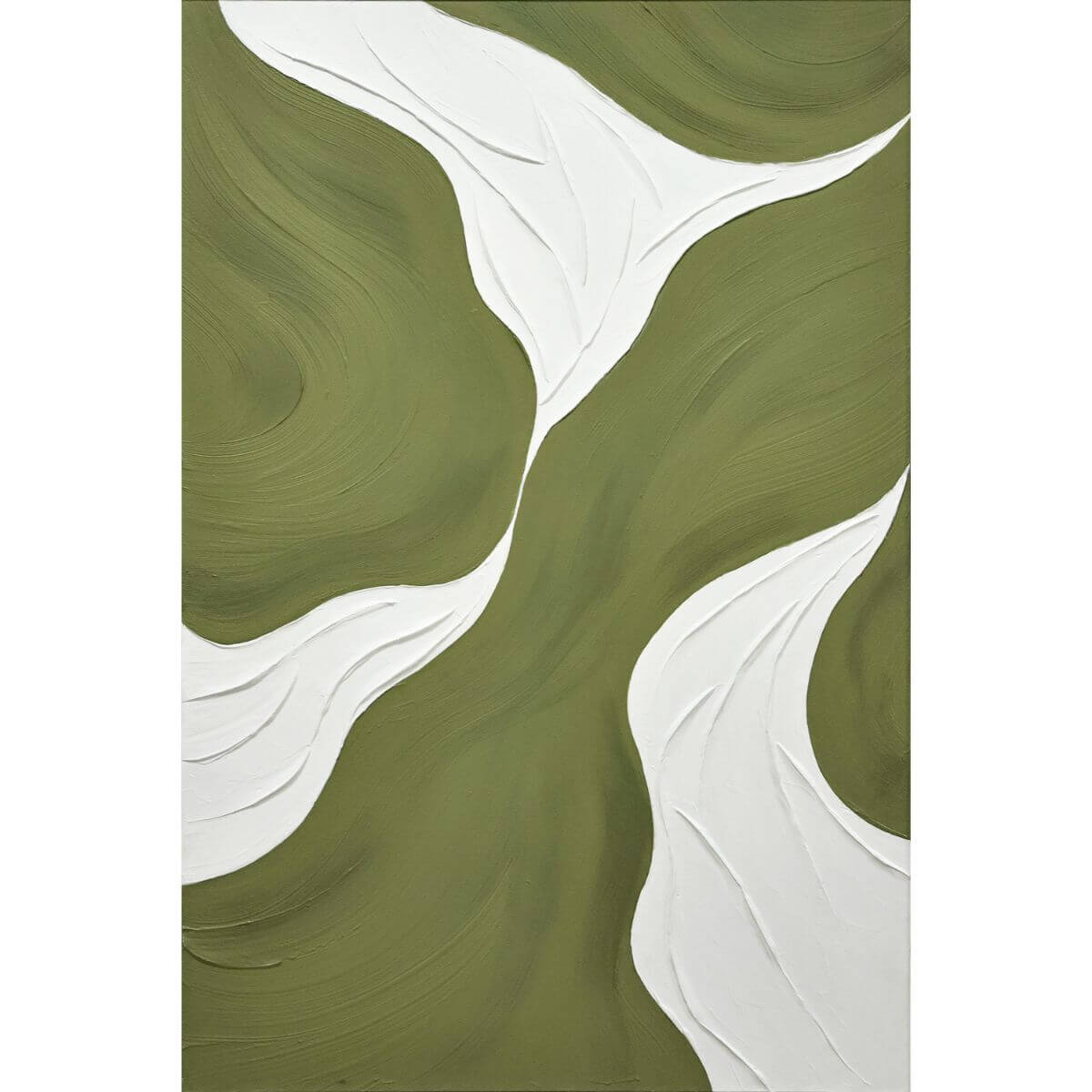 Käsitöö-tekstuurmaal-Golden-Moss-I-80x120-cm,-raamiga