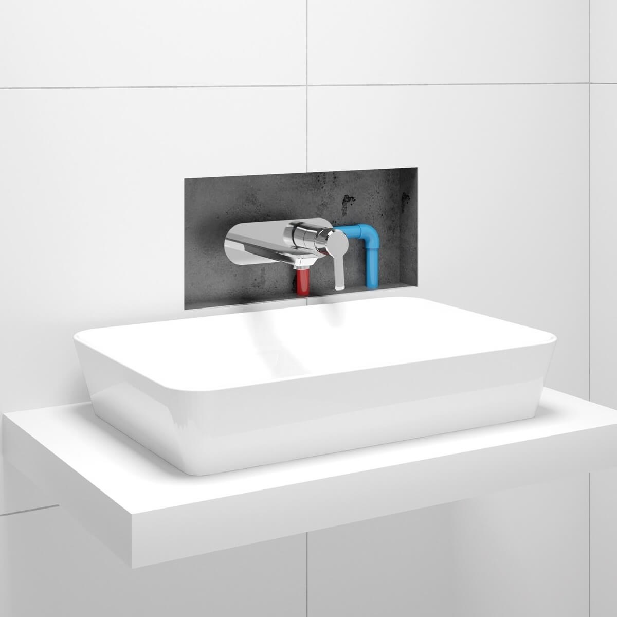 Kroomitud-seinapealne-valamusegisti-Deante-Silia-20.8-cm,-messing-ehitus