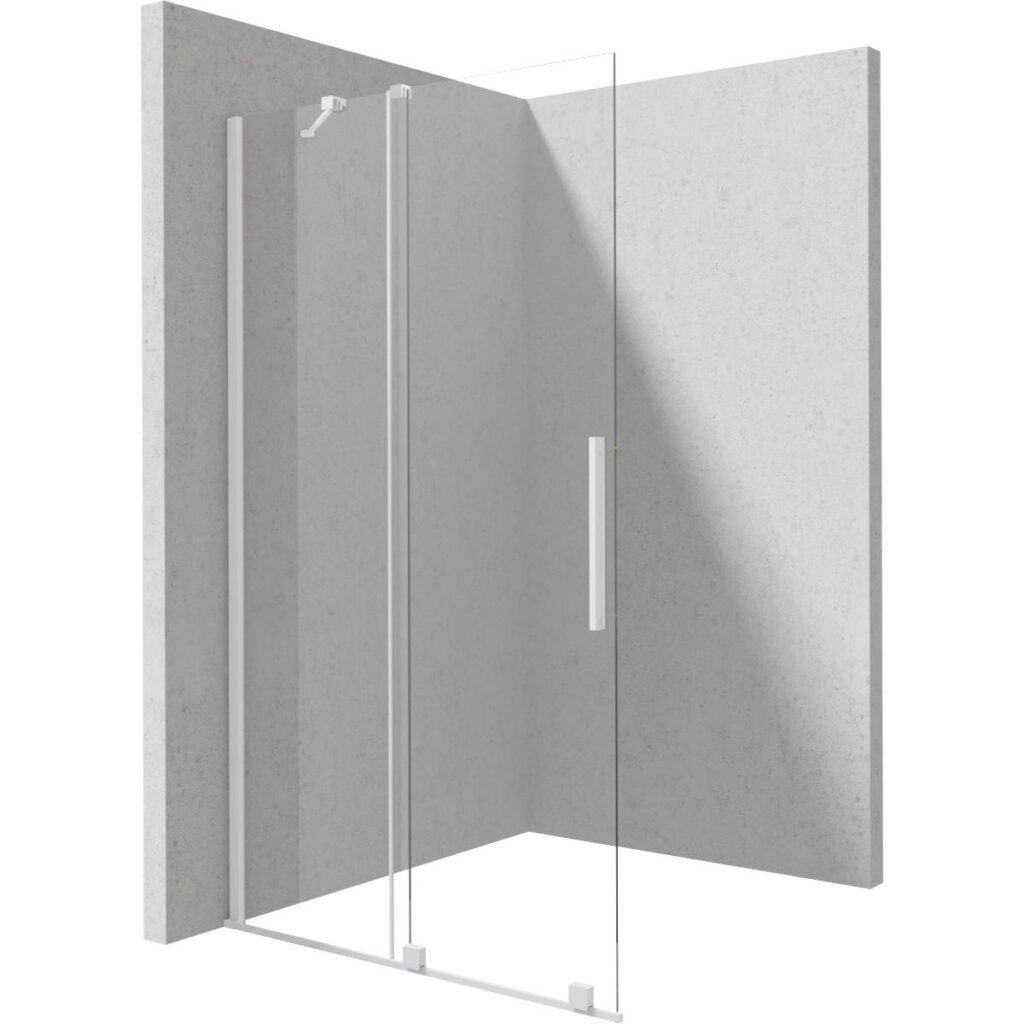 Lükanduksega-dušisein-Deante-Prizma-90x195-cm,-valge