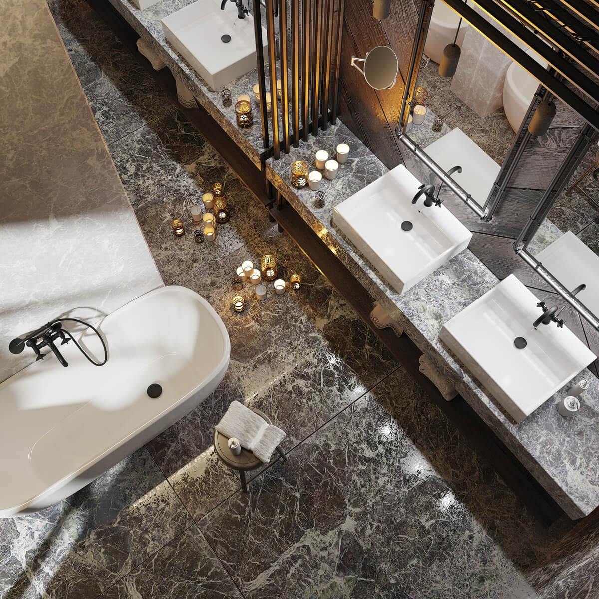 Must-valamusegisti-Deante-Temisto-21-cm,-messing-5