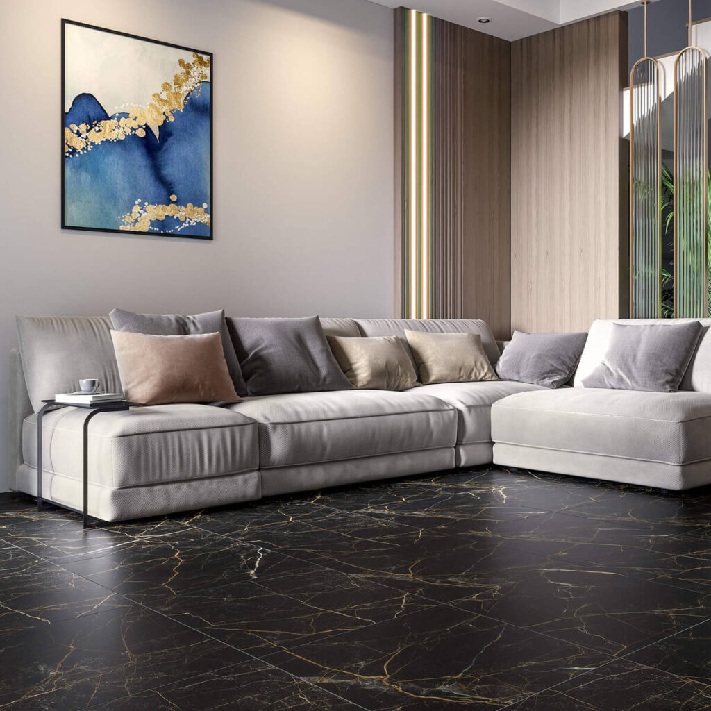 Non-slip floor tiles
