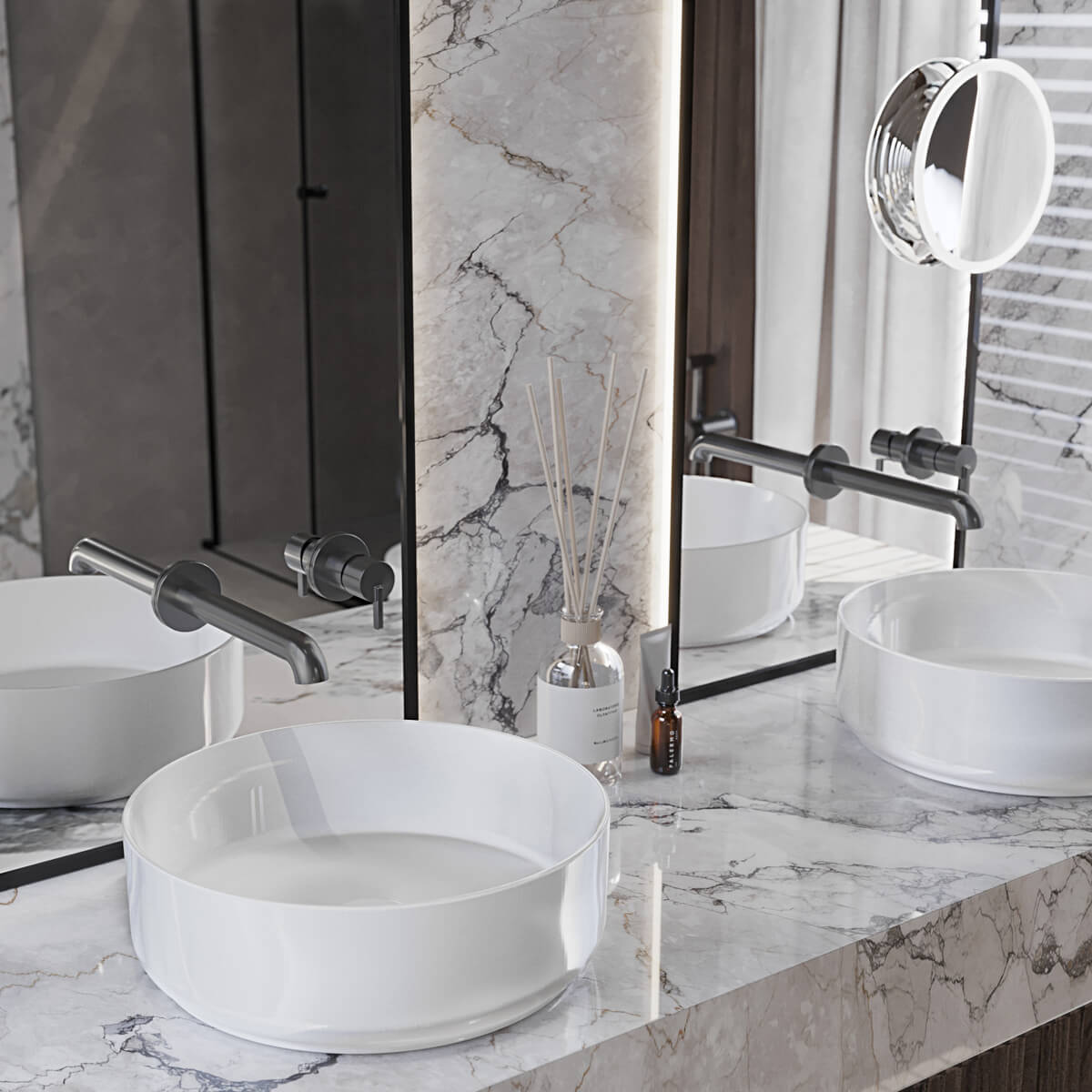 Titaanium-seinapealne-valamusegisti-Deante-Silia-20.8-cm,-messing-2