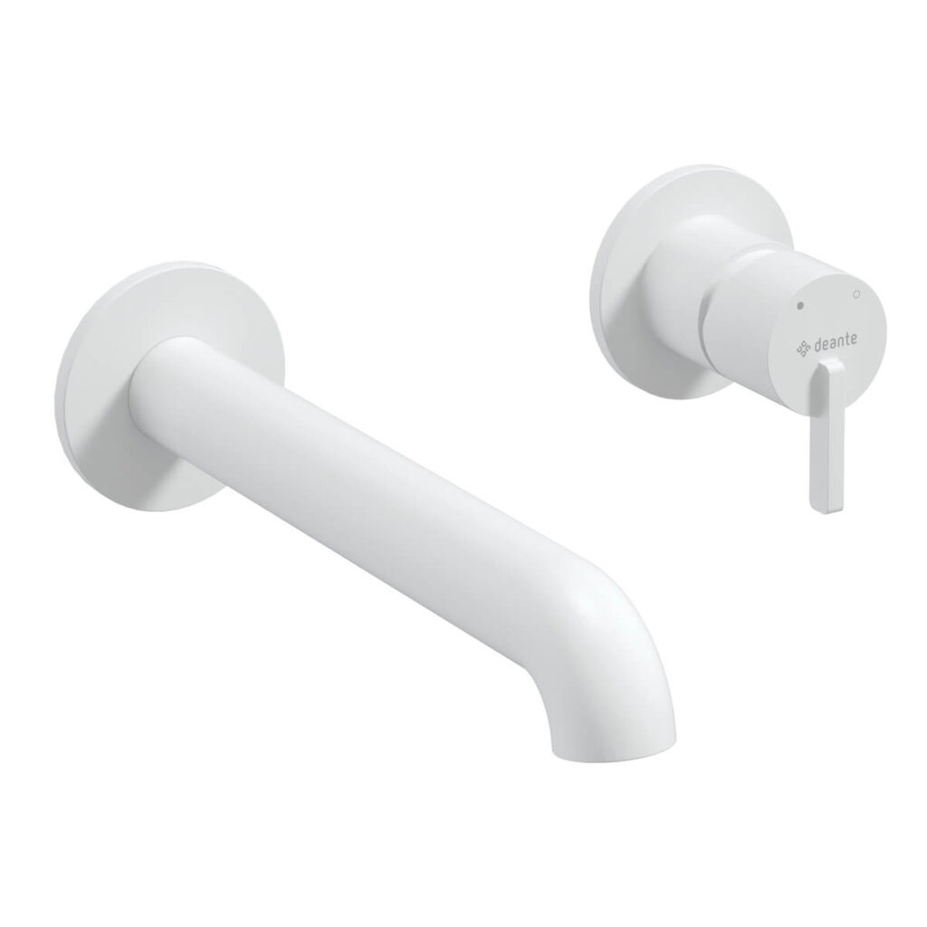 Valge-seinapealne-valamusegisti-Deante-Silia-20.8-cm,-messing