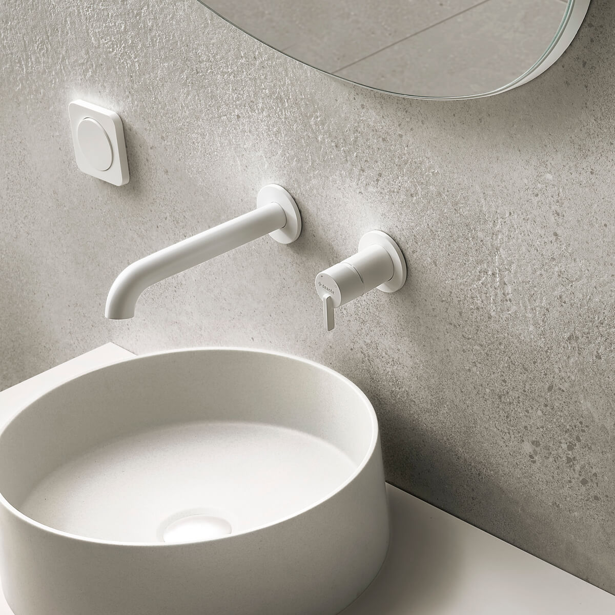 Valge-seinapealne-valamusegisti-Deante-Silia-20.8-cm,-messing-2