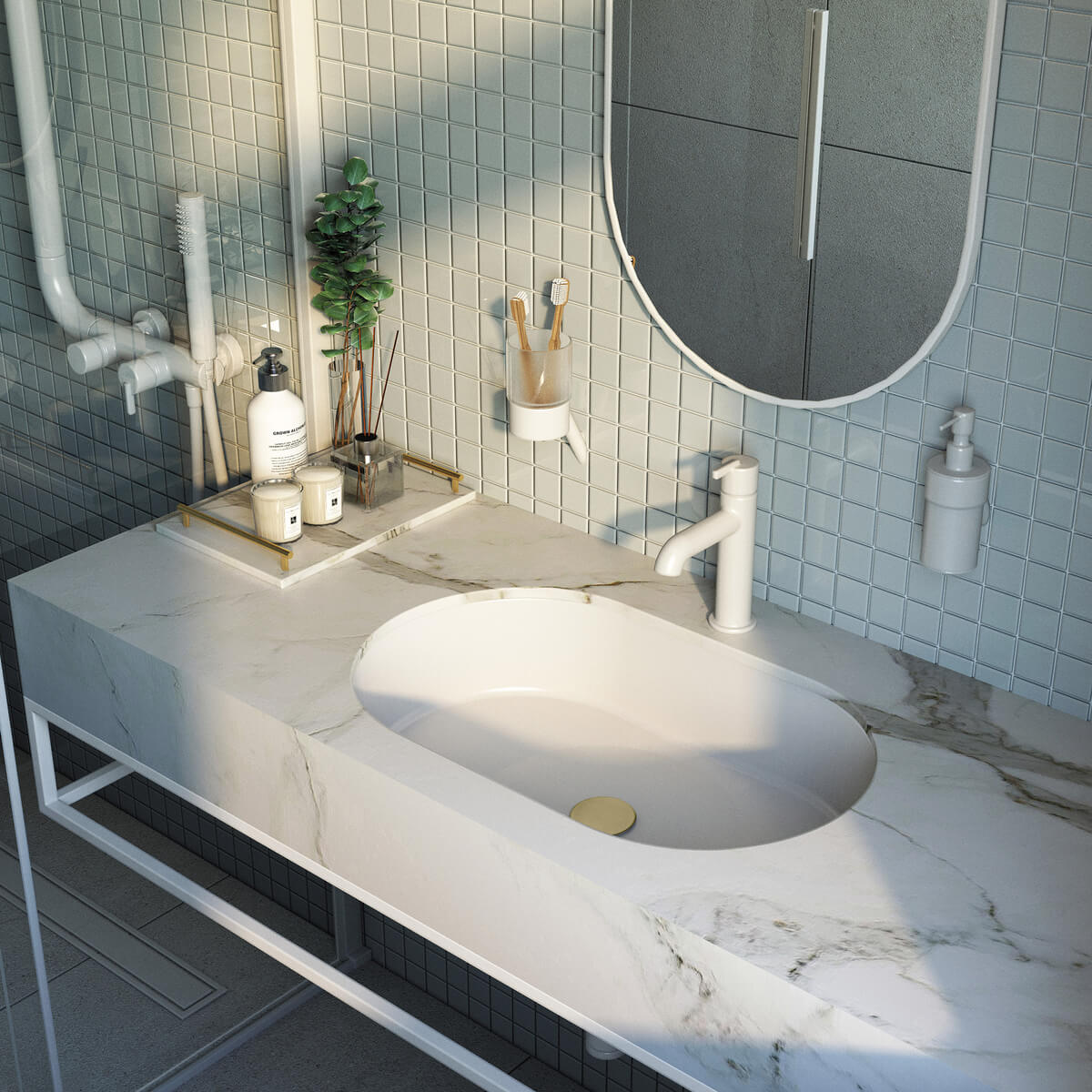 Valge-valamusegisti-Deante-Silia-17.9-cm,-messing-1