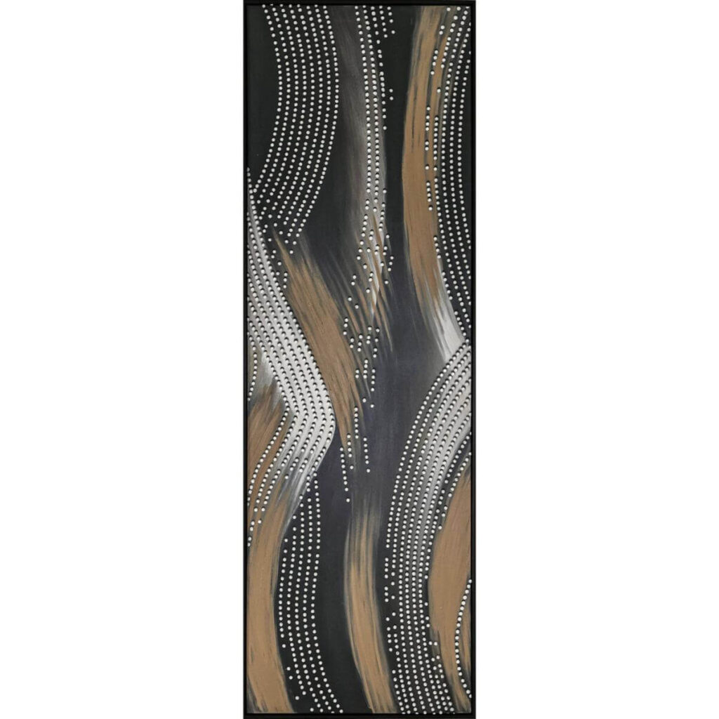 Käsitöö-tekstuurmaal-Dots-50x150-cm,-raamiga